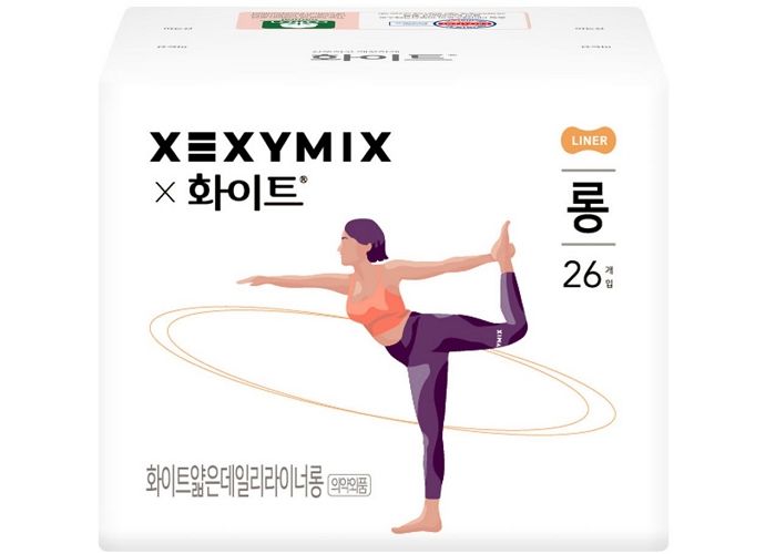 유한킴벌리 화이트, 젝시믹스X화이트 팬티라이너 신제품 GS25에서 단독으로 선보인다