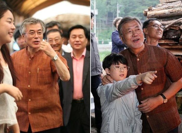 “단벌 신사 문재인 못 말려”...문 전 대통령 딸이 공개한 10년 전 사진