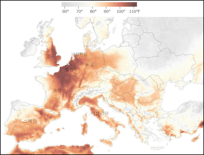 ‘한여름’인 한국이 유럽에 비해 덥지 않은 이유