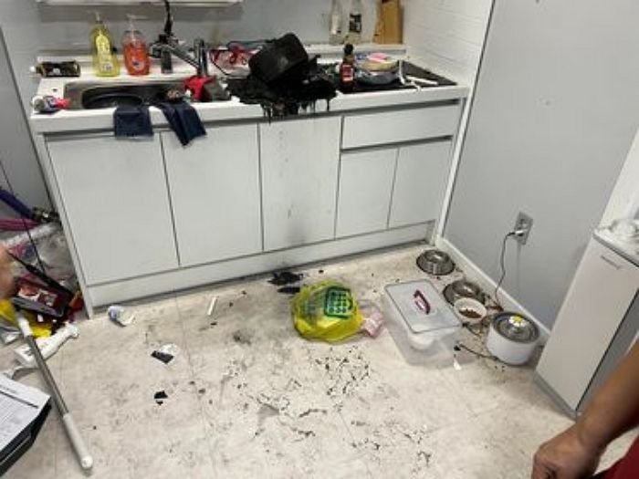 “에어프라이어 화재로 부탄가스가 폭발해 자취방이 아수라장 됐습니다”
