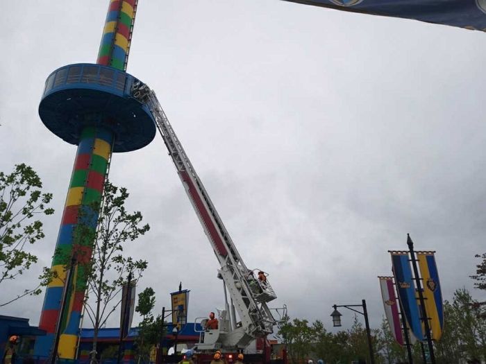 레고랜드에서 또 ‘사고’ 났다...지상 25m 높이에서 어린이 7명·성인 12명 ‘고립’