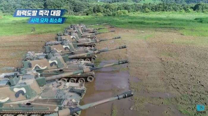국방부가 공개한 세계 최강 ‘K-9 자주포’의 실전 같은 사격훈련 영상