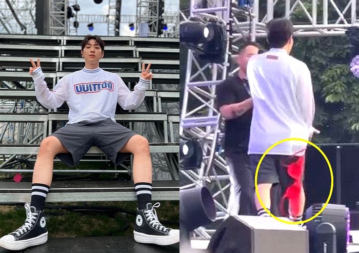 영국 여성 팬이 던진 ‘브래지어’ 옷에 걸리자 그대로 걸고 공연 이어간 그레이 (영상)