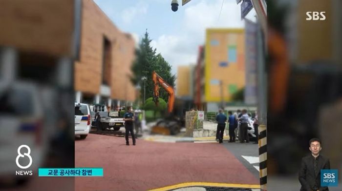 서울 노원구서 초등학교 교문 공사하던 60대 노동자 철제 구조물에 깔려 사망