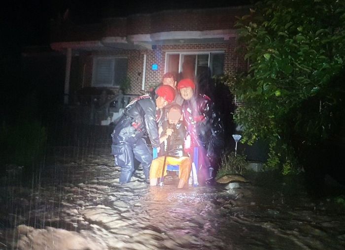 ‘호우경보’ 강원도 양양서 1시간 86mm ‘폭우’ 쏟아져 상가·주택·어린이집 침수 피해