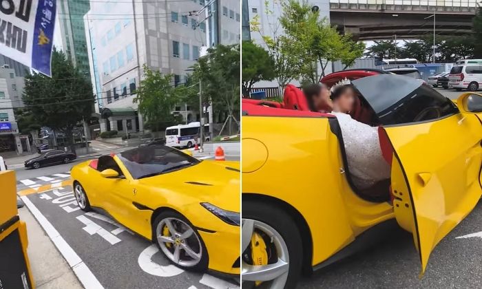 ‘비키니 오토바이’ 유튜버 결국 과다노출 입건...“스포츠카·웨딩드레스 입고 경찰서 출석”