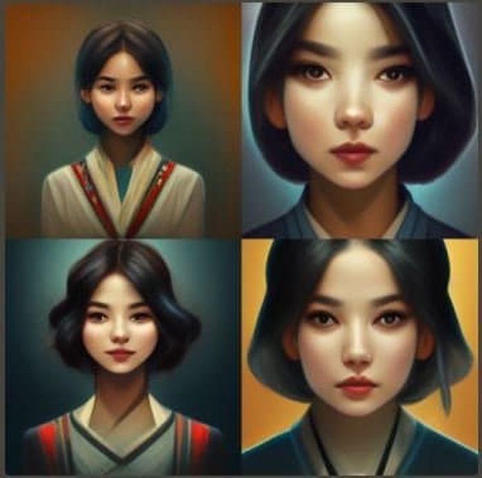AI가 그린 세계 한중일 여성의 얼굴 차이