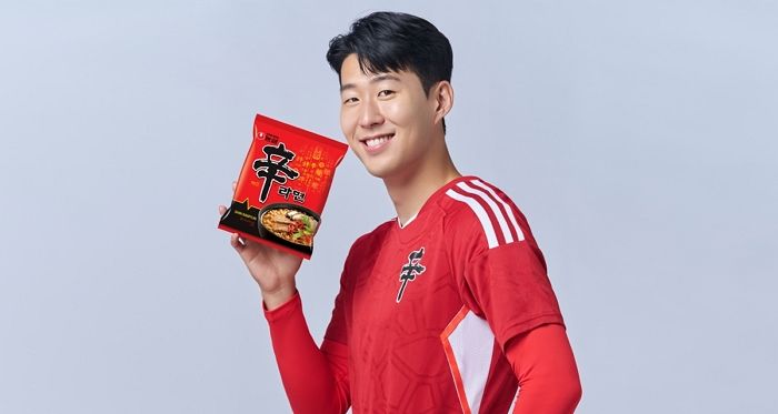 신라면 모델로 재발탁된 손흥민... “신라면 먹고 영국 프로축구 보러 가요”