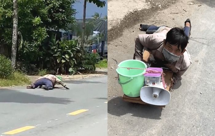 길에서 구걸하던 하반신 마비 남성, 행인 ‘욕설’ 내뱉자 이런 반응...“기적이 일어났다”
