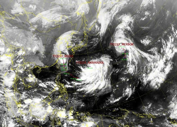 ‘힌남노·무이파’ 이어 14호 태풍 ‘난마돌’, 오는 19일 새벽 한국 상륙한다