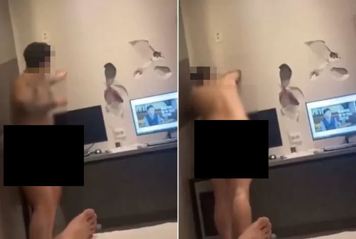 팬티만 입고 모텔 벽 부숴버린 ‘04년생’ 문신男의 최후