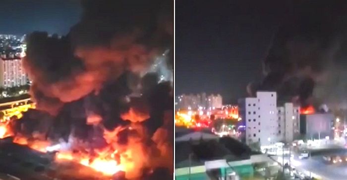 대구 매천시장서 화재...소방당국 대응 2단계 발령