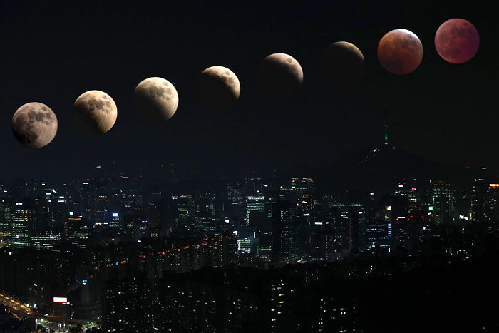 “삼성으로 갈아탈까”...‘개기월식’ 갤럭시와 아이폰으로 찍은 사진 비교해 보니