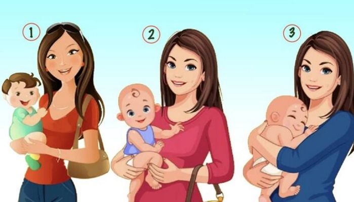 다음 3명 중 품에 안은 아기의 ‘진짜 엄마’가 아닌 사람은 누구일까요? (+연애 스타일)