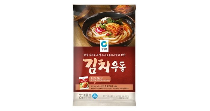 종가 숙성김치 들어가 겨울철에 따듯하고 맛있게 먹을 수 있는 대상 청정원 ‘김치우동’