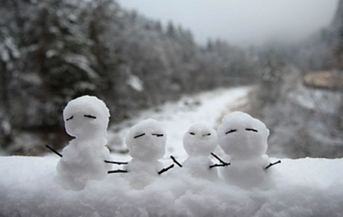 서울 광진구 주민이 길거리 지나다 발견한 ‘페페·루피·펭수’ 눈사람 비주얼