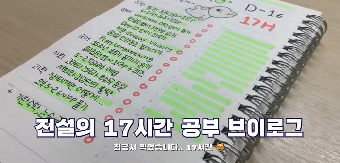 연대 의예과 간다는 초등학교 6학년 학생의 어마무시한 하루 공부량 (+브이로그 영상)