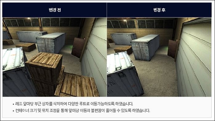 국민맵이었던 서든어택 웨어하우스, 밸런스 패치 위해 ‘이렇게’ 바뀝니다