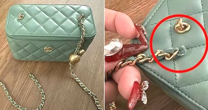 “샤넬 정식 매장서 산 380만원짜리 가방이 15분 만에 뚝 끊어졌습니다”