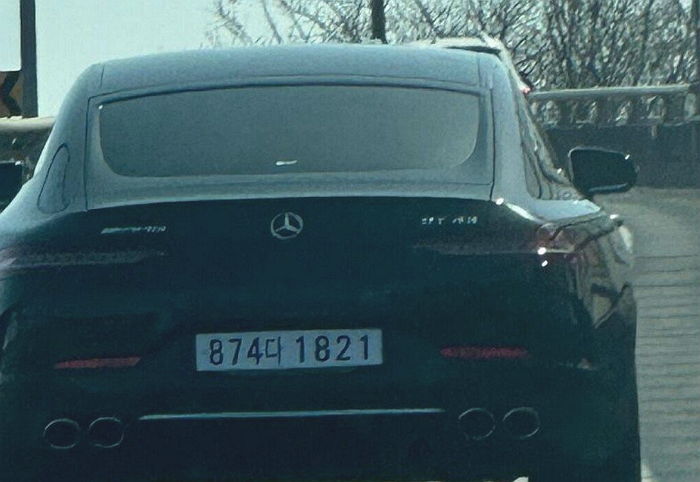 “벤츠 AMG GT 번호판 874 다 1821 보면 바로 신고해주세요, 심각합니다”
