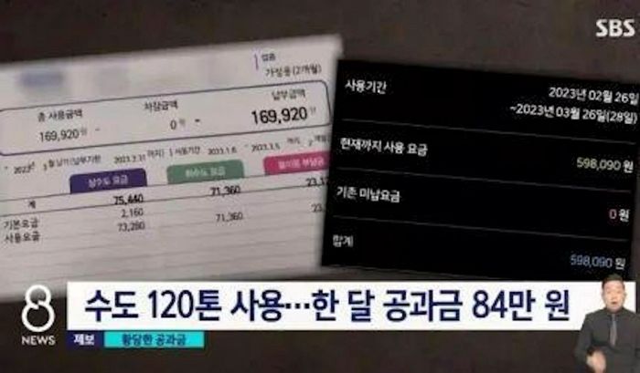 한국 놀러와 수돗물 120톤 쓰고간 中커플...“주인이 예약 취소 안해줘 복수”