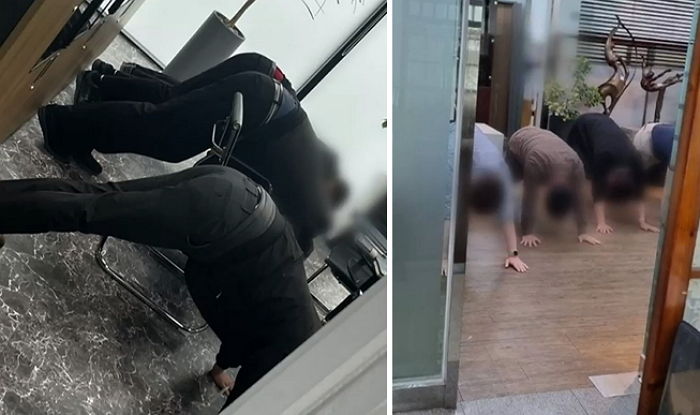 직원들 엎드려뻗쳐시키고 체벌·폭행한 중견기업 창업주 (영상)