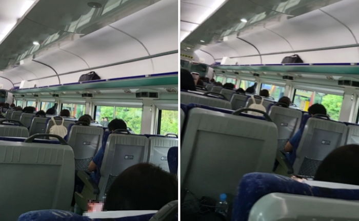 무궁화호에서 신음소리가 들려 살펴보니, 누군가 ‘스피커 모드’로 야동을 보고 있었습니다 (+현장 상황)