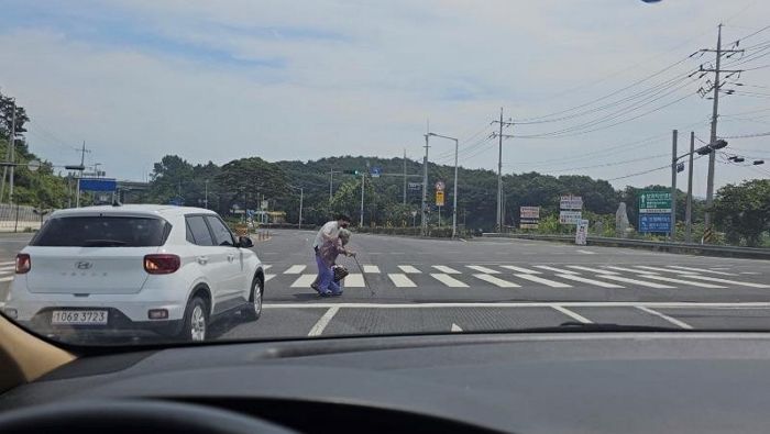 청년이 할머니 손잡고 ‘횡단보도’ 건너는 순간, 도로에서 ‘기적’이 일어났다