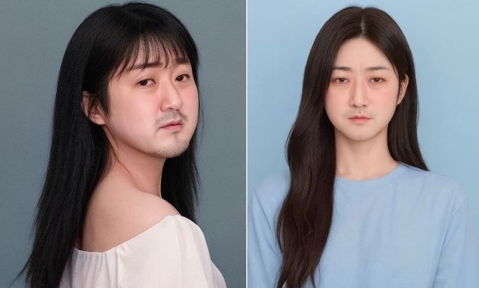 요즘 핫한 스노우 AI 필터에 마동석 사진 넣었더니 ‘박나래’가 나왔습니다