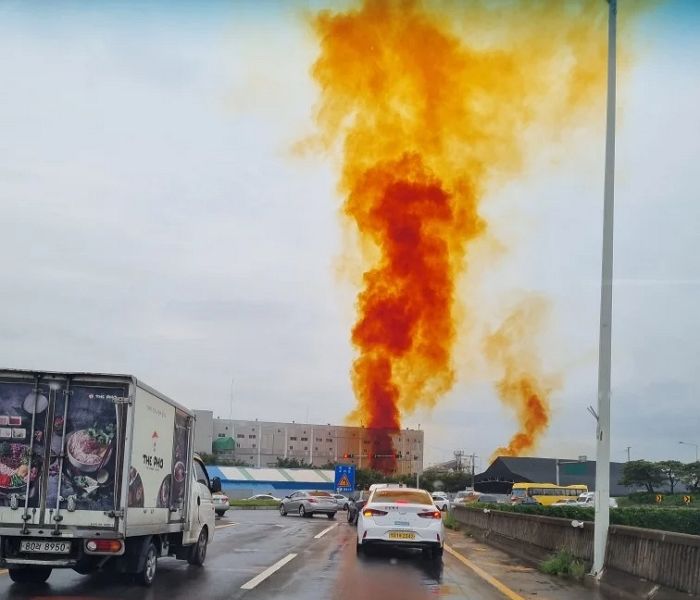 공장에서 ‘황산가스’ 유출...‘누런 연기’ 치솟아 오른 대구 상황 (사진)