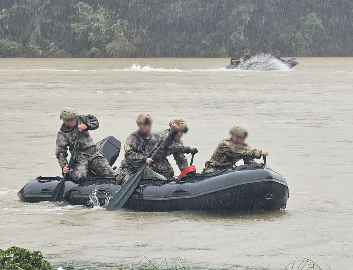 경북 예천 호명면에서 ‘수색’하던 해병대, 급류 휩쓸려 실종돼