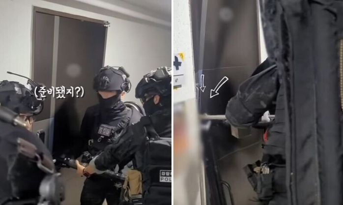 부산경찰특공대가 ‘총기 강도’ 재빠르게 검거하는 방법...폼 장난 아니다 (영상)