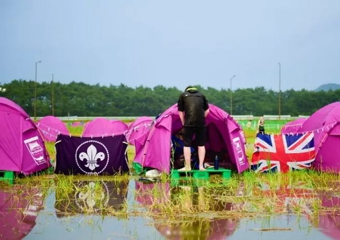 이달 중순에 끝나는 잼버리 대회...480억 들인 메인센터 건물은 내년에 준공