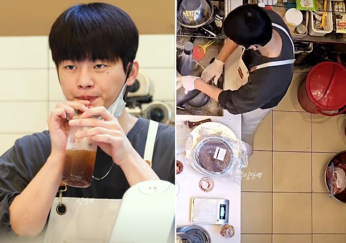 핫플레이스 카페서 ‘일일 알바’하다 포착된 인기 남배우 (+영상)