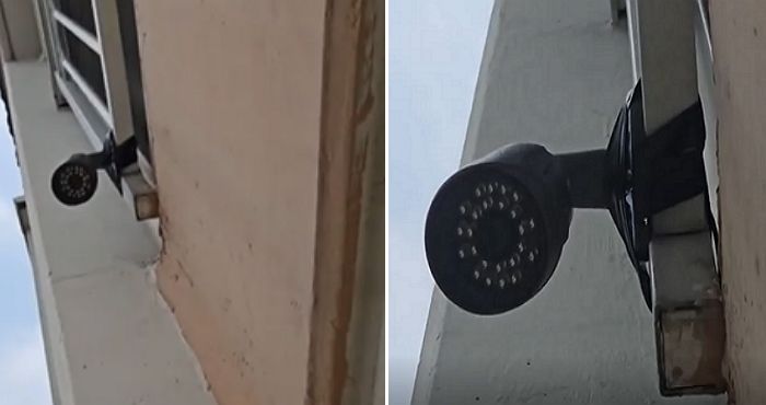 층간 소음 항의한 아랫집 베란다 향해 CCTV 설치한 윗집 남성