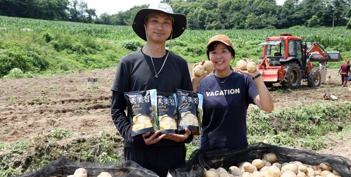 농심, ‘청년수미’ 귀농 청년농부 재배 감자 325톤 구매