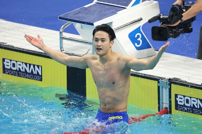 백인철, 남자 접영 50ｍ 한국·대회신기록 달성하며 ‘금메달’