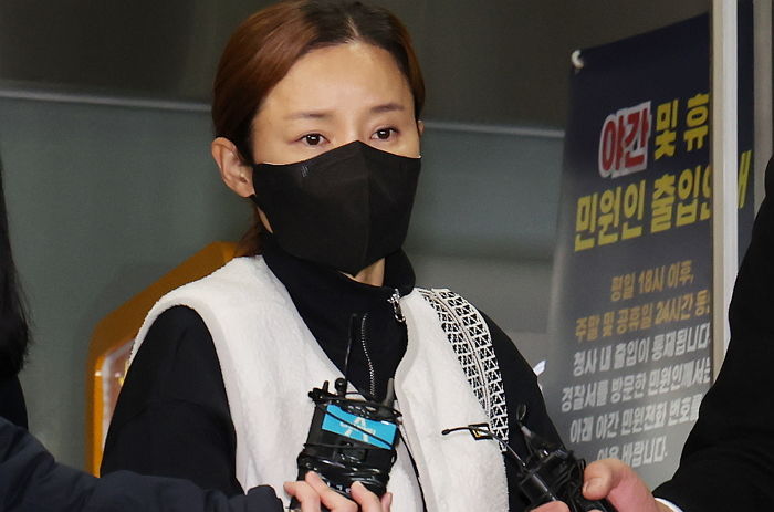남현희, 경찰서 대질조사서 전청조 마주치자마자 “뭘 봐!” 분노 폭발