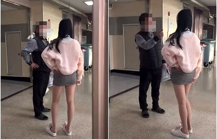 교사에 대드는 여고생 영상 급속 확산 중...“수업시간 매점가다 적발”