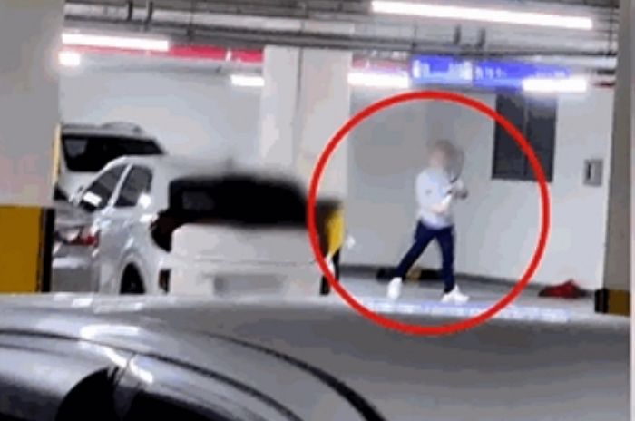 지하 주차장에 공 나오는 기계 설치해 ‘테니스 연습’...인천 아파트서 포착된 황당 장면