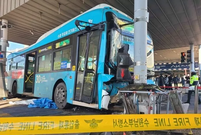 수원역 환승센터 사고현장 /뉴스1 