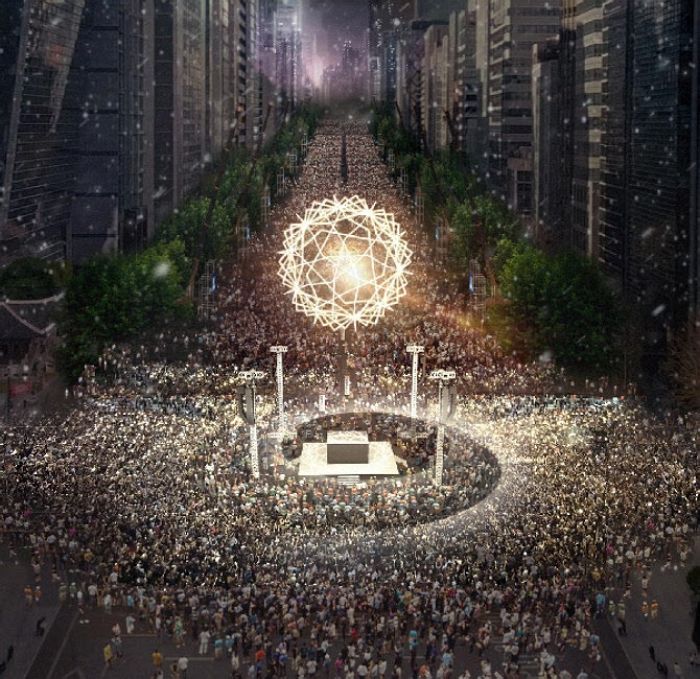 2024년 0시 새해, 초대형 ‘자정의 태양’ 세종로에 뜬다
