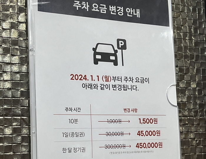 무인양품 입점한 강남역 파고다빌딩, 45만원 돌파한 한달 주차 비용