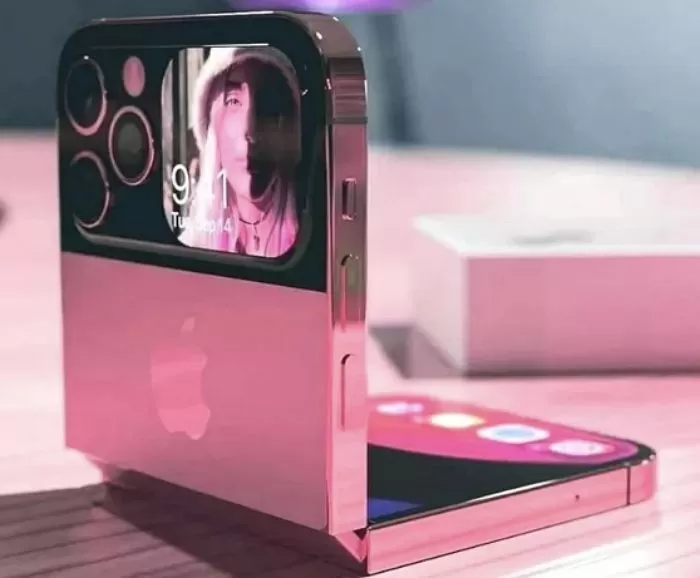 폴더블 아이폰 핑크 예상 디자인 콘셉트 사진 / beauty321