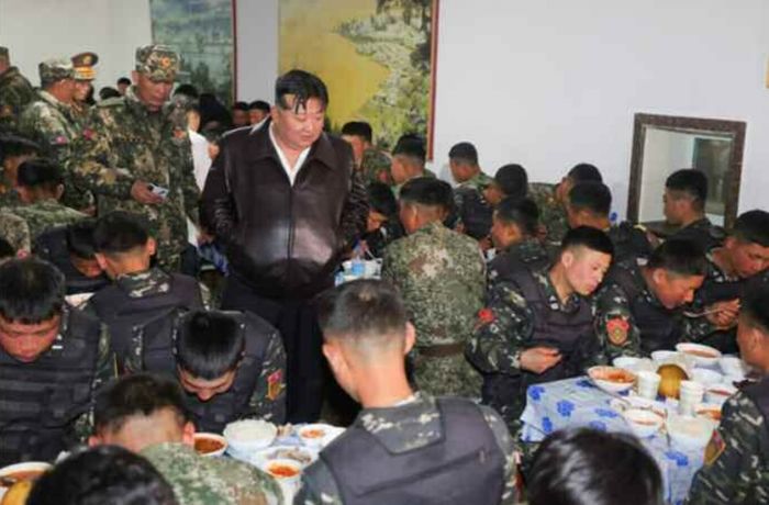 김정은 온다고 북한 군대가 특별히 준비한 식단...“밥만 한가득”