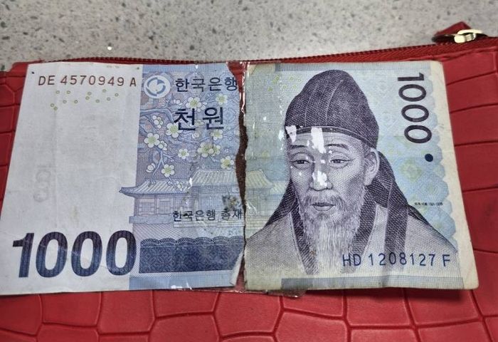 “손님에게 받은 현금 사이에 ‘이런 돈’ 끼워져 있어”...‘킹’받는 지폐 자세히 봤더니