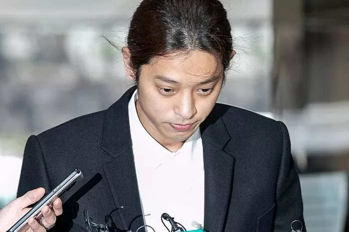지난 2019년 서울지방경찰청에서 피의자 신분 조사를 받았을 다시 정준영 / 뉴스1