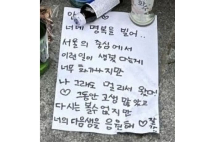 시청역 참사 희생자에 “명복 빌어♡” 조롱글 쓴 여성 특정돼...소름돋는 거짓말도 했다