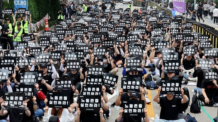 삼성전자 노조 파업 참여자 ‘20분의 1’로 줄어...“사흘만에 6500명→350명”