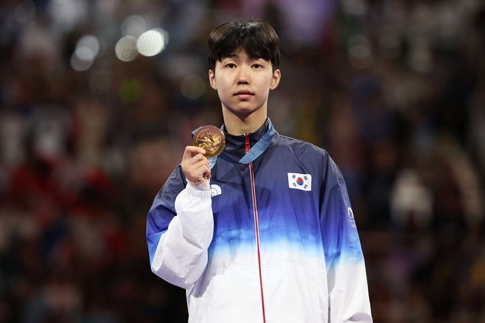 박태준, 남자 태권도 58㎏급 금메달... 한국 사상 최초
